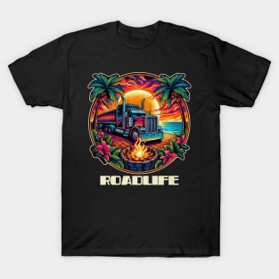 Tropical trucker roadlife T-Shirt